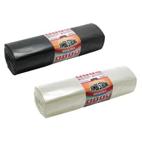 BOXLUM Sacchi pattumiera brixo jumbo strong 93x110cm 145lt nero 8pz - 043007