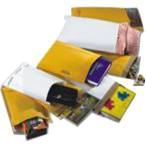 Buste Imbottite SEALED AIR MAIL LITE CF50 35x47 cm Colore Avana, Con Strisce, Confezione da 50 Pezzi