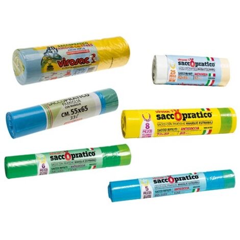 BUSTE SACCOPRATICO PZ 6 CM70X100 VERDE