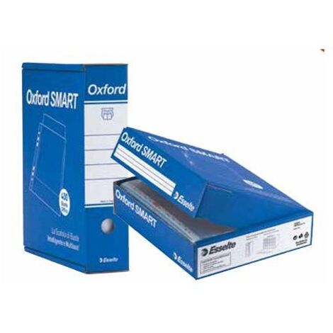 Buste Trasparenti Lucide Esselte Oxford Smart con Foratura 220x300mm, Confezione da 300 Pezzi