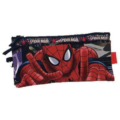 Bustina 2 Zip 3 Scomparti Spiderman X1