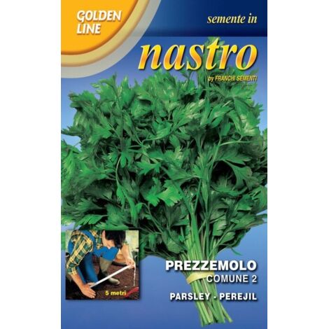 BUSTINA NASTRO SEMI DI PREZZEMOLO COMUNE N.2 ORTO GIARDINO SEMI
