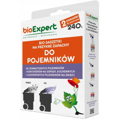 Bustine per odori sgradevoli per ambienti, 2 pz. per 250 l