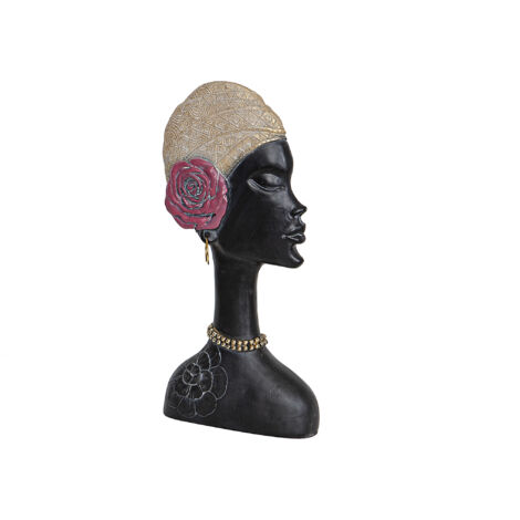 Busto Resina Mujer Turbante Flor 192234