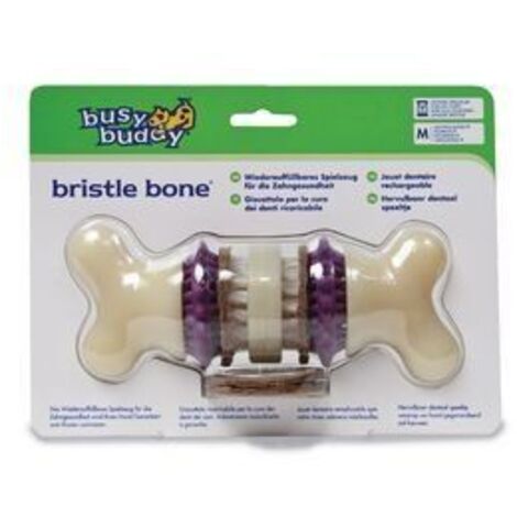 BUSY BUDDY - BRISTLE BONE M- JOUET OS NETTOYANT ET FRIANDISE M CYNNOTEK CY2649