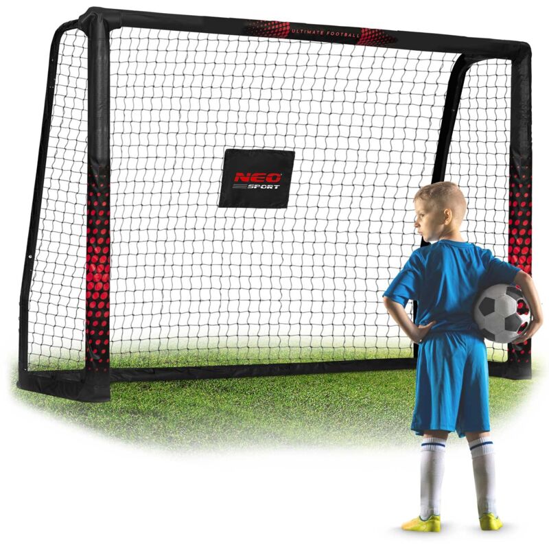 But de football 180 x 120 x 60 cm NS-463 noir et rouge