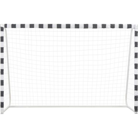 But de football 300x200x90 cm Métal Noir et blanc CFW861383