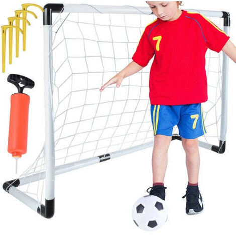 But de football + ballon + pompe