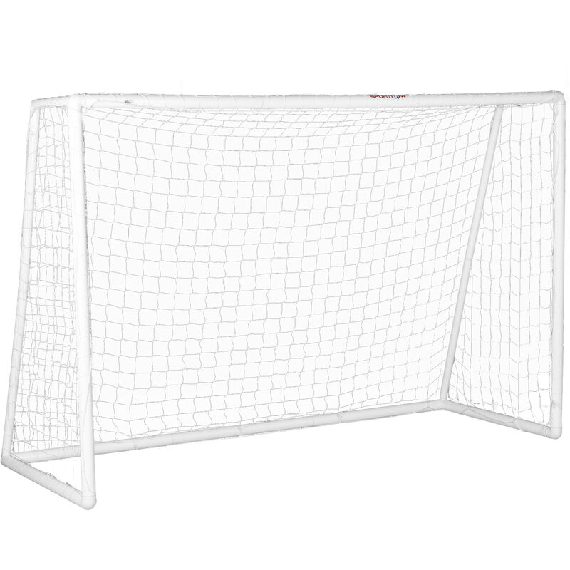Sportnow - But de football cage de foot - dim. 180L x 92l x 124H cm - pvc blanc - Blanc