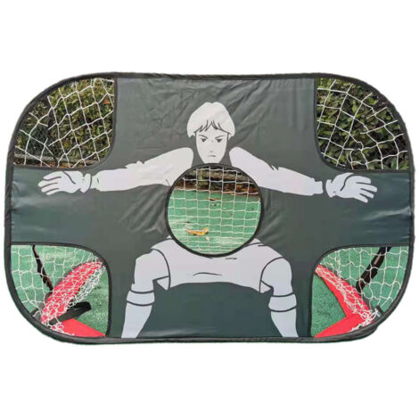 But de football double face portable, filet pliable et mobile pour intérieur et extérieur, enfant et adulte