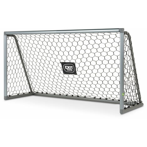 But de football en aluminium EXIT Scala 220 x 120 cm – argent mat