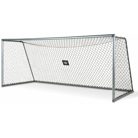 But de football en aluminium EXIT Scala 500 x 200 cm – argent mat