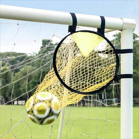 But de football, filet, cible de but de football, filets d'entraînement pour la pratique des quarts arrière, perceuse de finition 43.5 x 71.2 cm, jaune