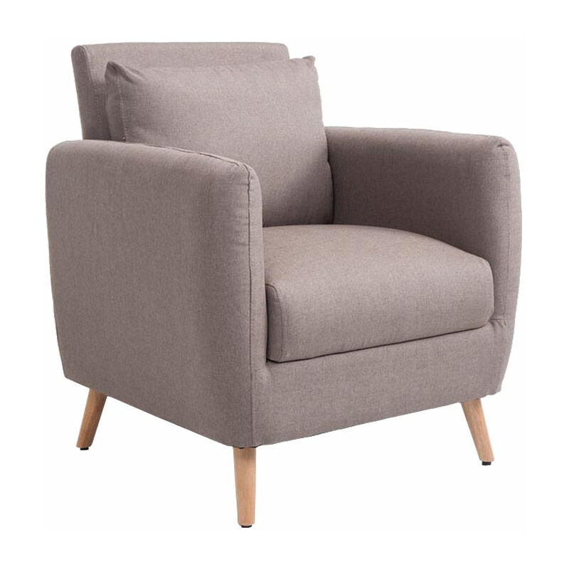 

CLP - Sillón De Salón Tilgard En Tela Gris topo