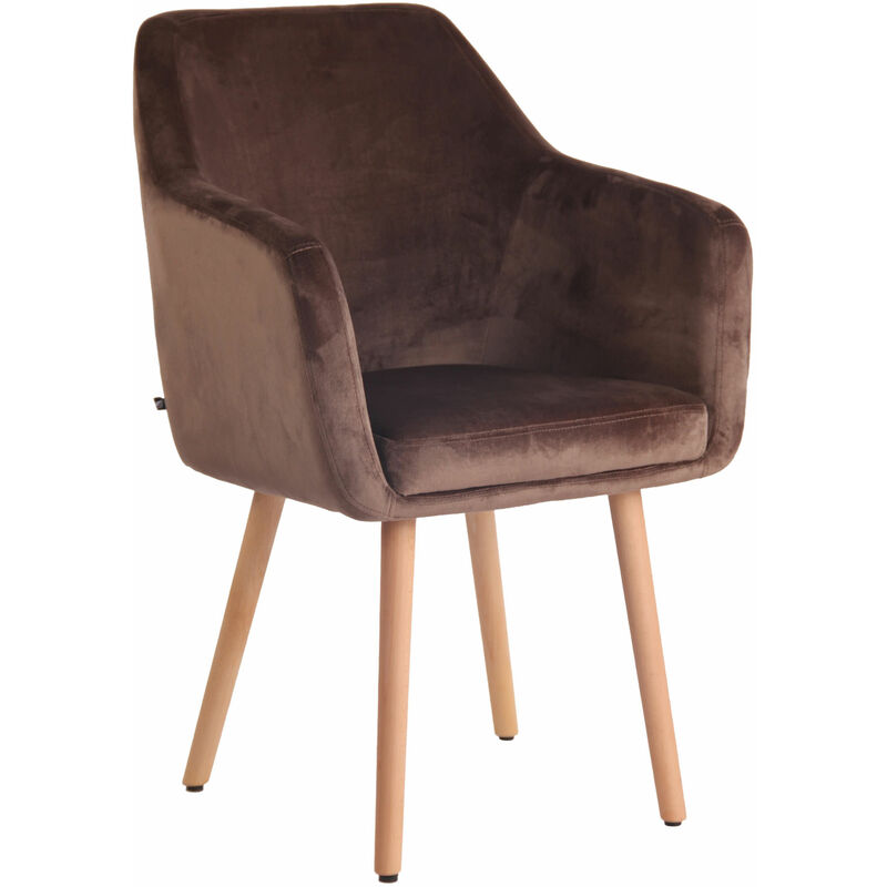 

CLP - Silla De Salón Utrecht En Terciopelo Marrón Natural