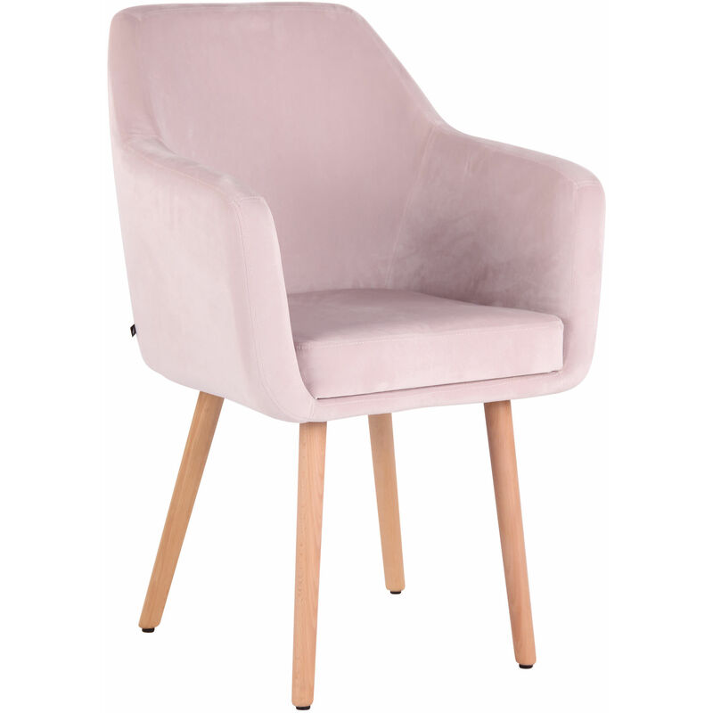 

CLP - Silla De Salón Utrecht En Terciopelo Rosado Natural