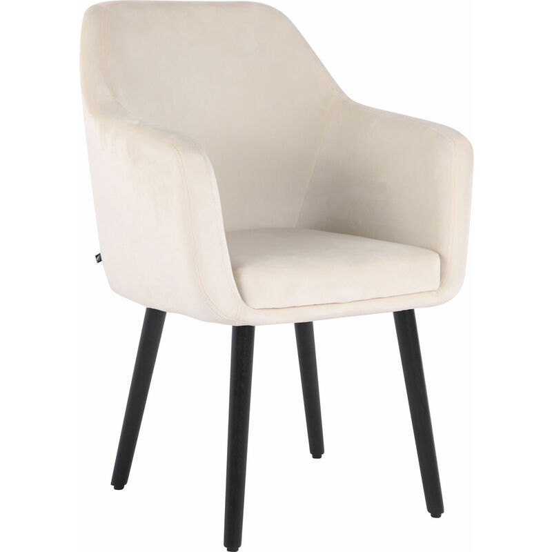 

CLP - Silla De Salón Utrecht En Terciopelo Crema Negro