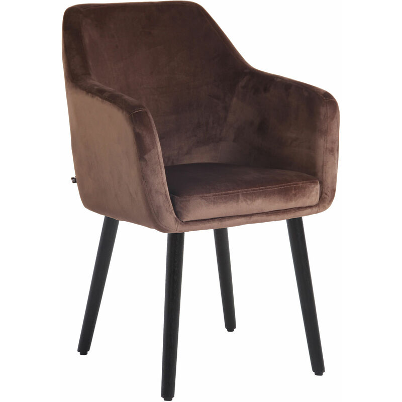 

CLP - Silla De Salón Utrecht En Terciopelo Marrón Negro (roble)
