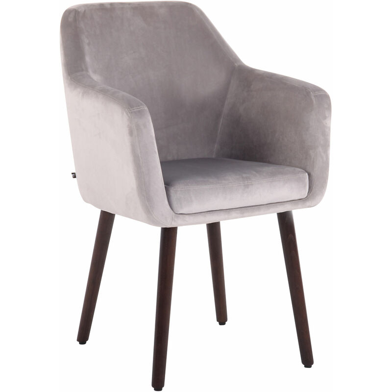 

Silla De Salón Utrecht En Terciopelo Gris Nogal (roble)