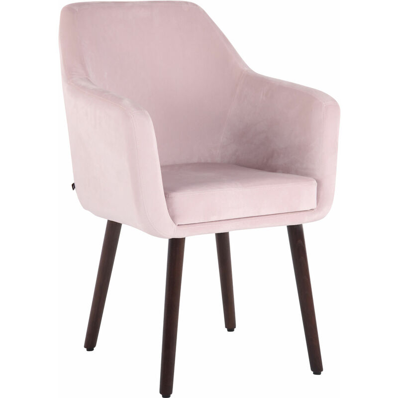

CLP - Silla De Salón Utrecht En Terciopelo Rosado Nogal (roble)