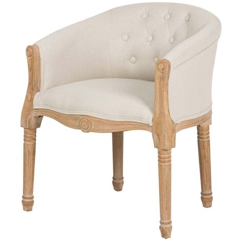 Butaca Lino Capitone Patas Madera 61X61X71 Cm
