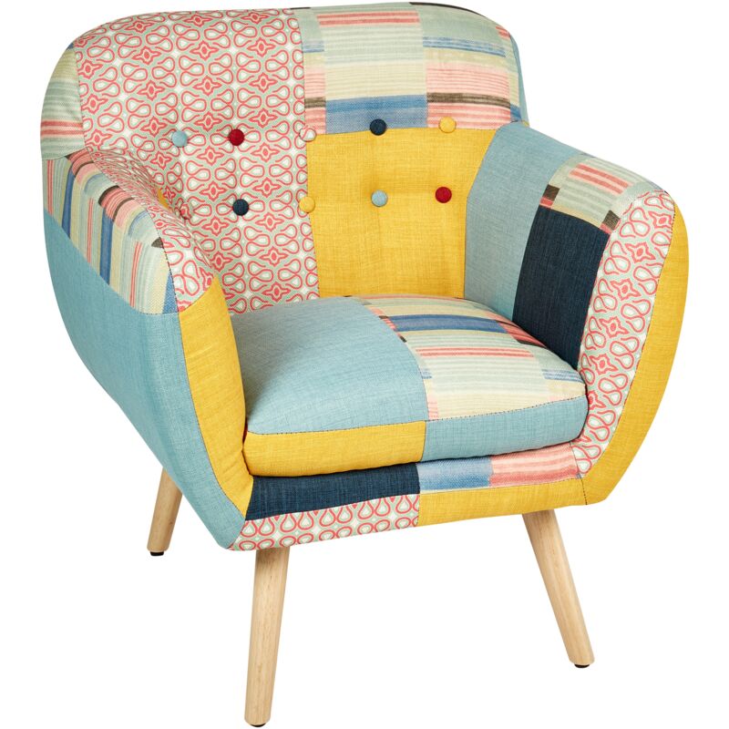 

Beliani - Sillón multicolor MELBY