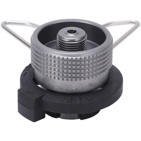 Butangasadapter für Campingkocher, Aluminiumlegierung, mit Halterung und IPB-Konverter