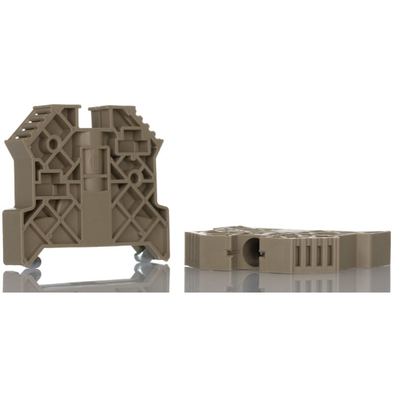 Rs Pro - Butée d'arrêt pour Rail din ts 35 ( Prix pour Paquet de 10 )