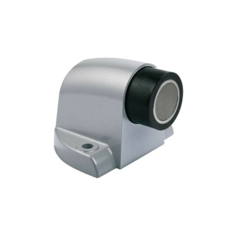 Vachette - Butée à ressort + aimant pour porte lourde Argent 120 Argent a visser