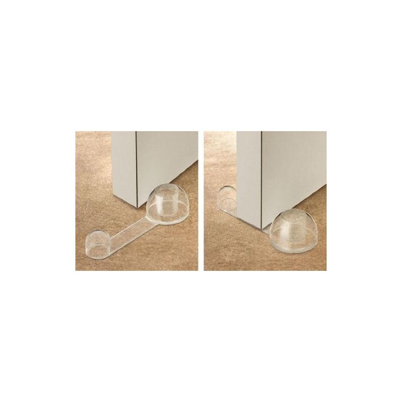 Inofix - Butee de retention rotatif, adhesif, transparent (blister)