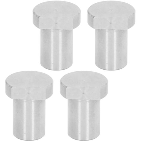 Butée de Banc en Acier Inoxydable 19mm - 4 Pièces pour Établi de Menuiserie