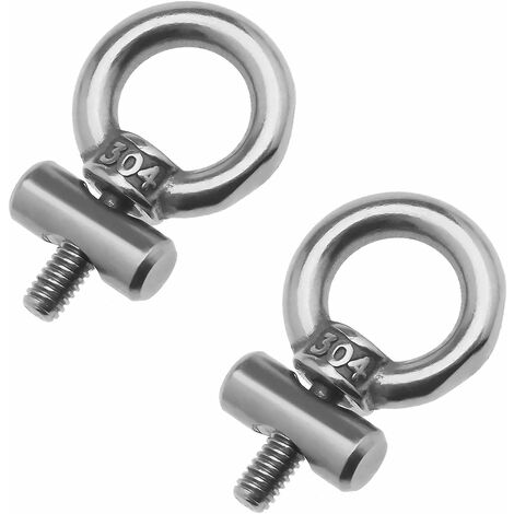 Butée de fixation avec mousqueton en acier inoxydable - Kit de blocage pour rail de fixation pour caravane, camping-car, camping-car, bateau Multifonction LO-Ron