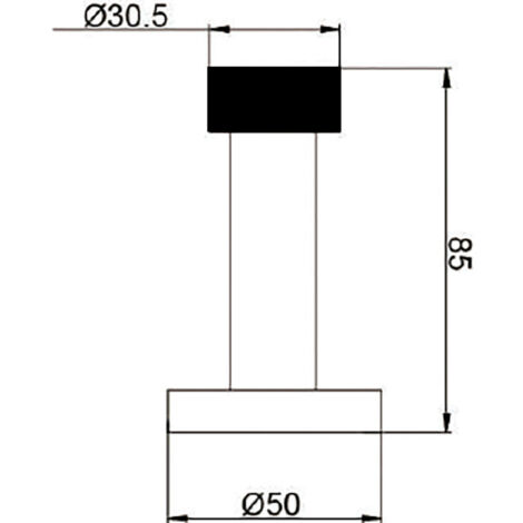 Butée de plinthe inox 8550 - HERACLES - I-8550IX