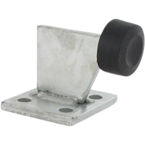 Butée de portail - Acier zingué blanc - 62mm - Fixations au sol - SECURY-T
