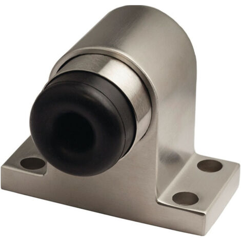 Butée de porte 001/589/1 H.75mm aluminium argent thermolaqué fixation sur cheville SCHNEGEL