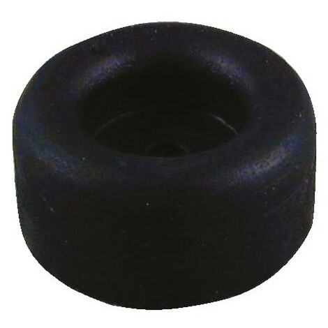 Butée de porte au sol SELECT HARDWARE caoutchouc noir 20 x 10 mm