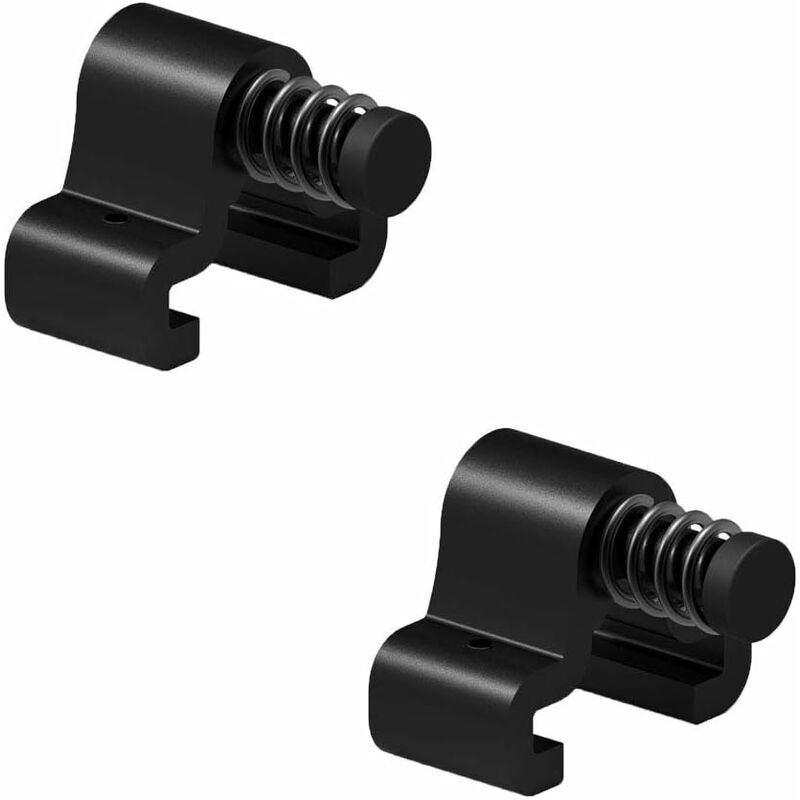 Start - Butée de porte de grange coulissante pour rail, facile à installer, mise à niveau des bouchons de porte de grange à ressort réglables 2