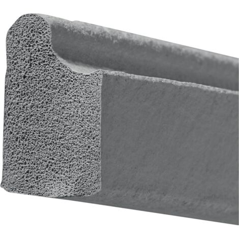 Butée de porte DIY L.5m pour encastrement EPDM noir gris