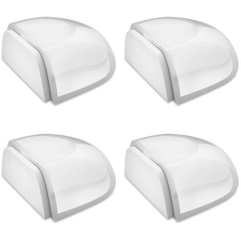 Butée de porte en acrylique Support de porte antichoc auto-adhésif Fixation au sol sans clous Protection d'arrêt de porte Meubles muraux 1pcs 4.1cm x Environ 3.9cm x Environ 2cm