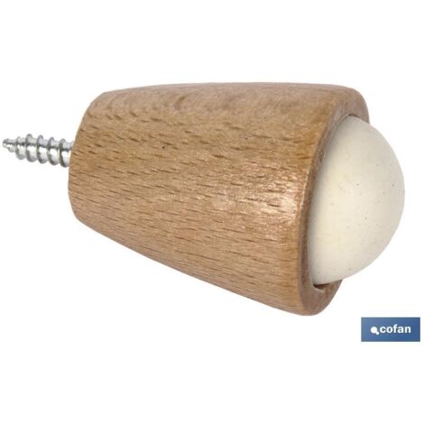 Butée de porte en bois 40 mm