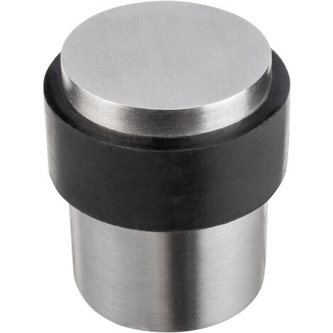 Butee de porte en inox fini satine et caoutchouc fixation - finition : inox 201 - Ø (mm) : 25 - ITAR - finition : inox 201