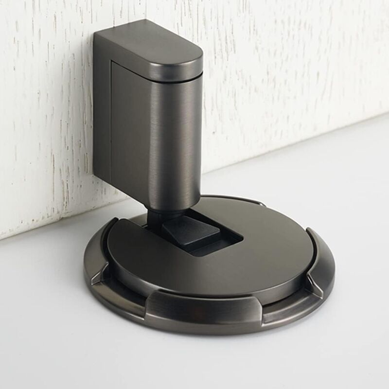Butée de porte en métal, butée de sol réglable pour les joints de porte 10-25 mm, avec adhésif double face 3M ou vis cachées, sûre, silencieuse