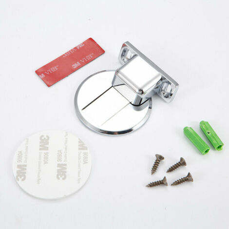 Butée De Porte Invisible ,Butée De Porte Magnétique en Acier Inoxydable,Avec Adhésif,Aucun Perage Requis,Convient aux Joints De Porte Entre Environ 0,2 à 0,4 cm（2pcs,argent）
