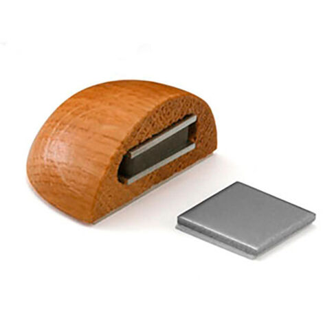 Butee De Porte Magnetique Bois Adhesive Bois De Chêne (BLISTER) Inofix