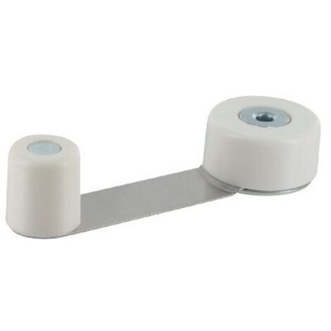 Butée De porte Rotative Metallique Blanche - Inofix