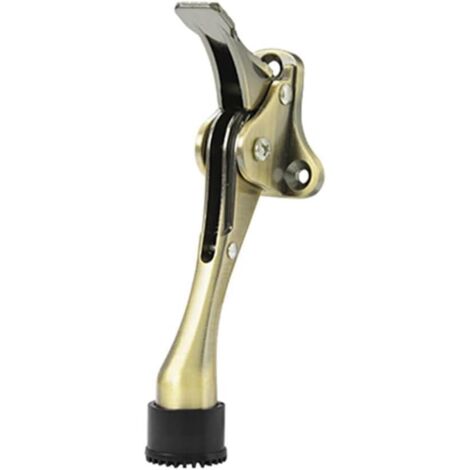 Butée de porte semi-automatique simple, butée de porte battante silencieuse et robuste, avec pieds en caoutchouc antidérapants réglables.