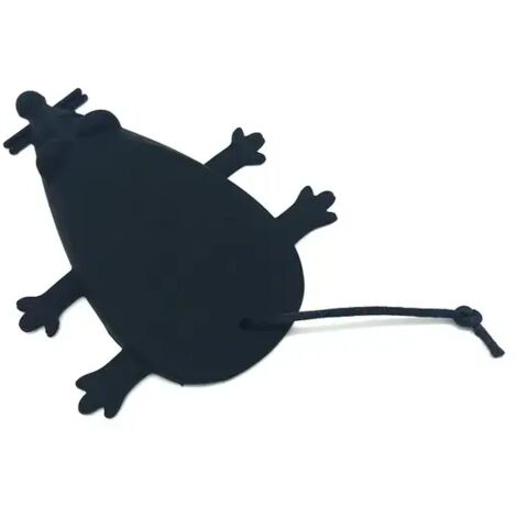 Butée de porte,Universel Silicone Souris Porte Bouchon, Cale Porte Doigt Protecteur (Lot de 2, Noir）