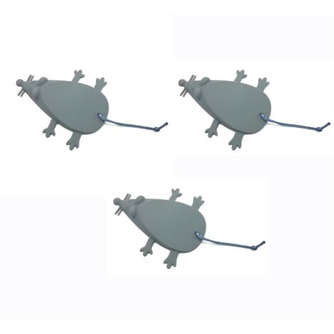 Butée de porte,Universel Silicone Souris Porte Bouchon, Cale Porte Doigt Protecteur (Lot de 3, Gris）