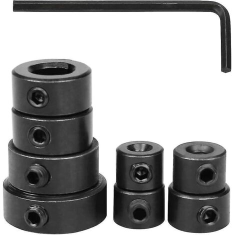 Butée de profondeur de perçage, lot de 8 butées de profondeur pour forets de 3/4/5/6/8/10/12/16 mm avec clé hexagonale et boîte de rangement, pour perceuse à bois.