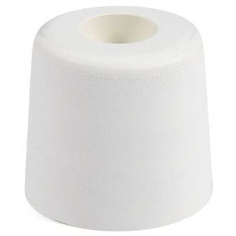 Butoir rond caoutchouc blanc creux 30 mm – Fixation au sol – Élastomère thermoplastique – Pour protéger murs et portes – Civic